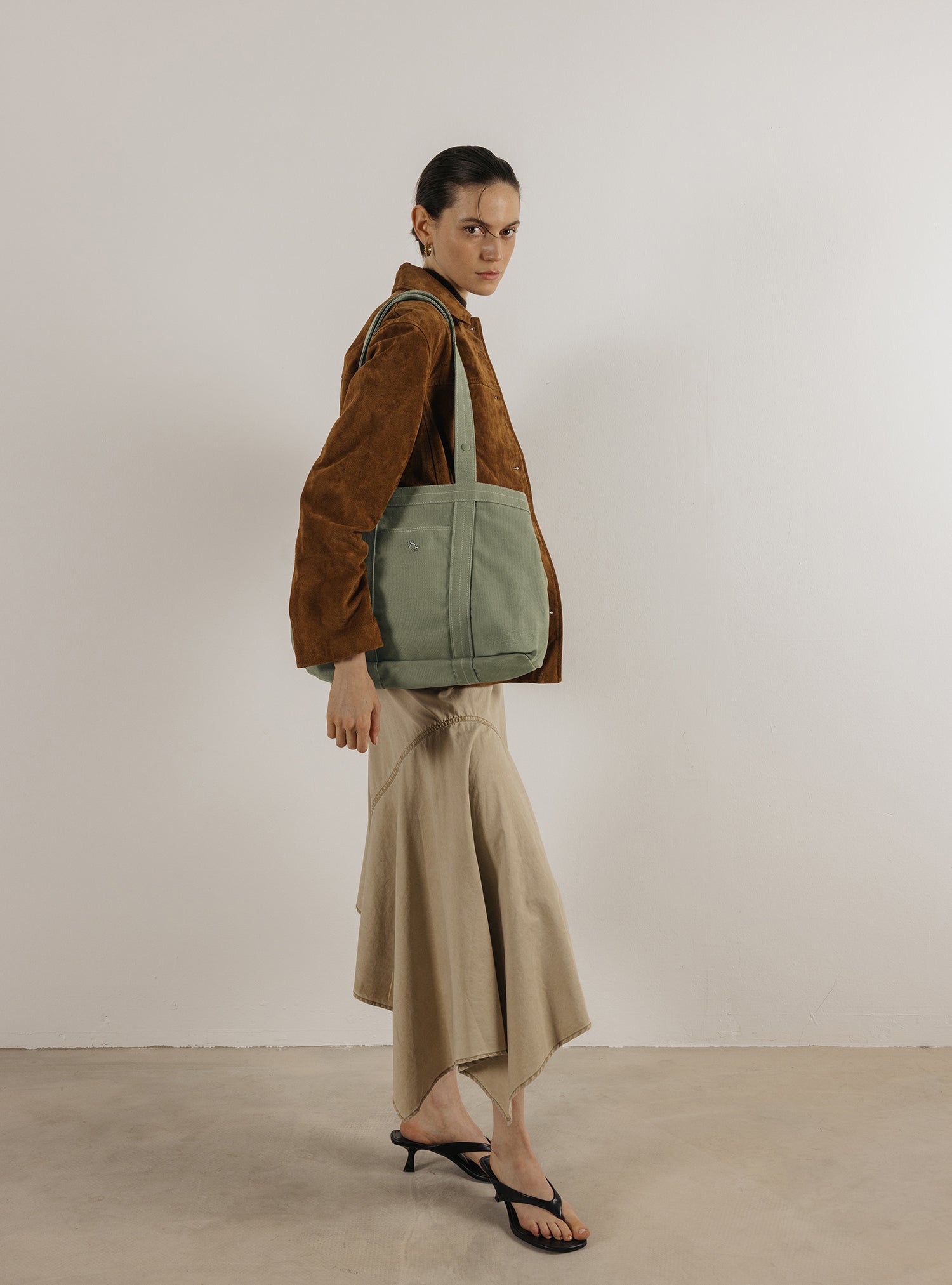 Multi-Way Tote (Canvas Eucalyptus)