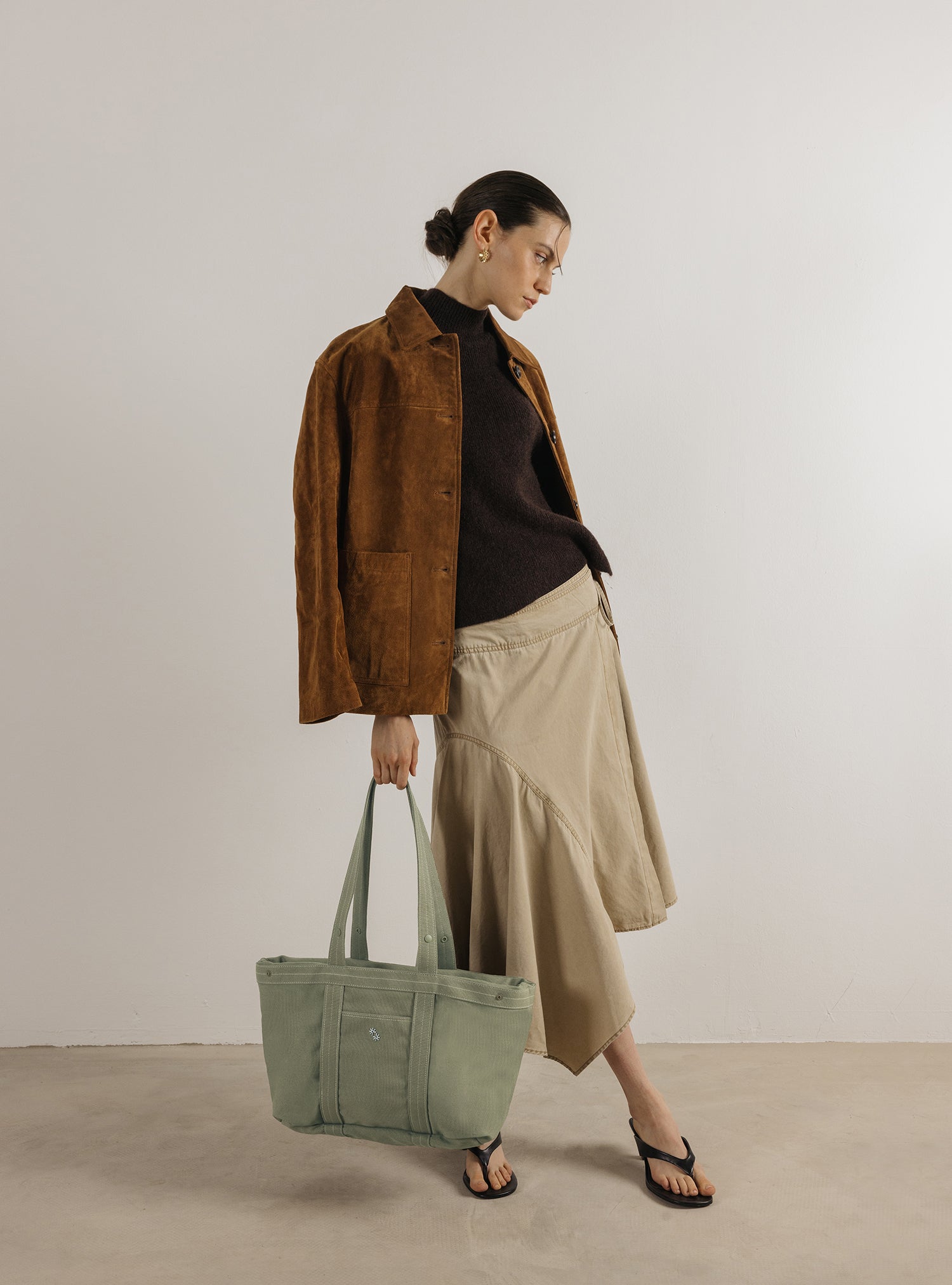 Multi-Way Tote (Canvas Eucalyptus)