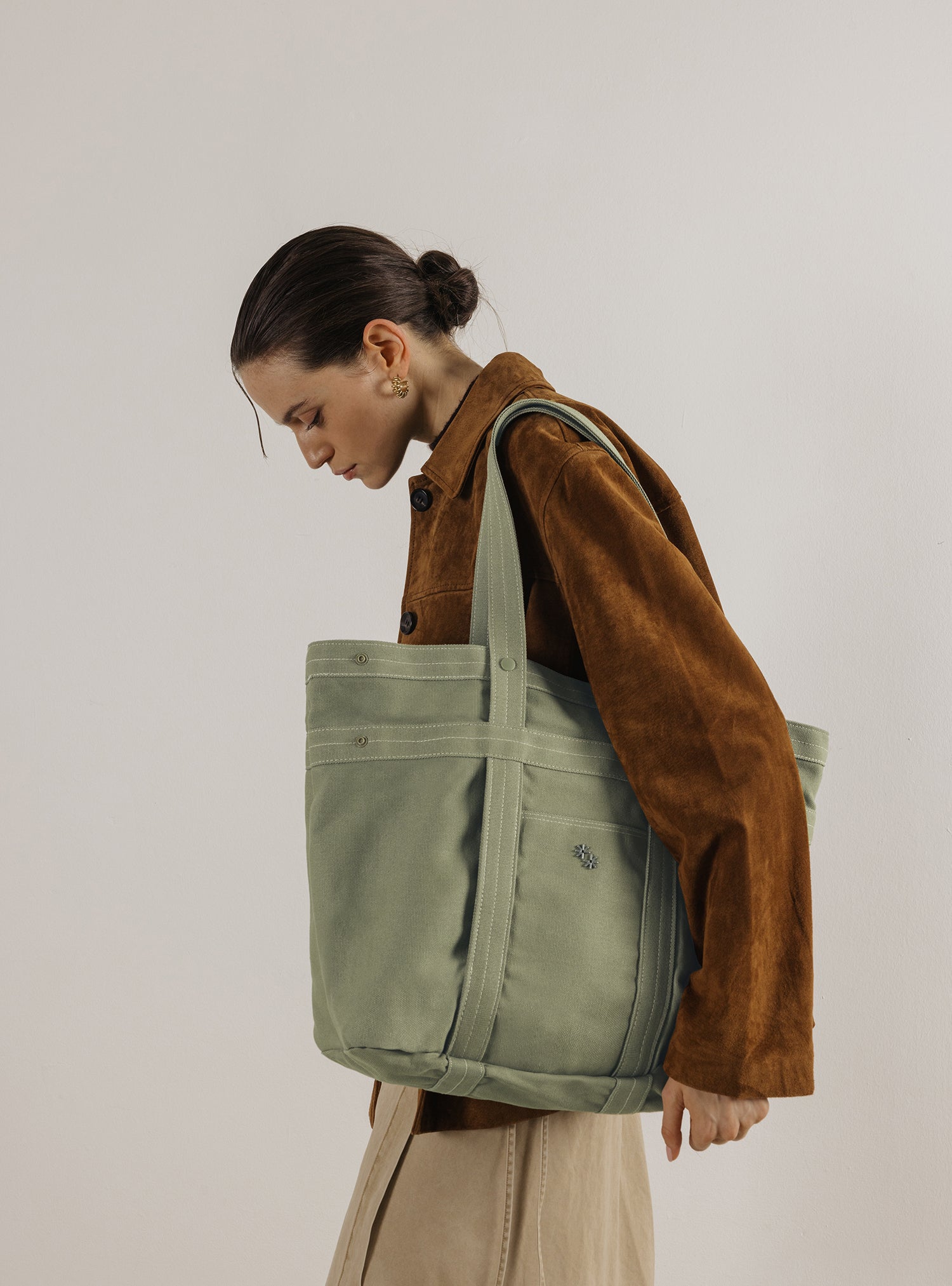 Multi-Way Tote (Canvas Eucalyptus)