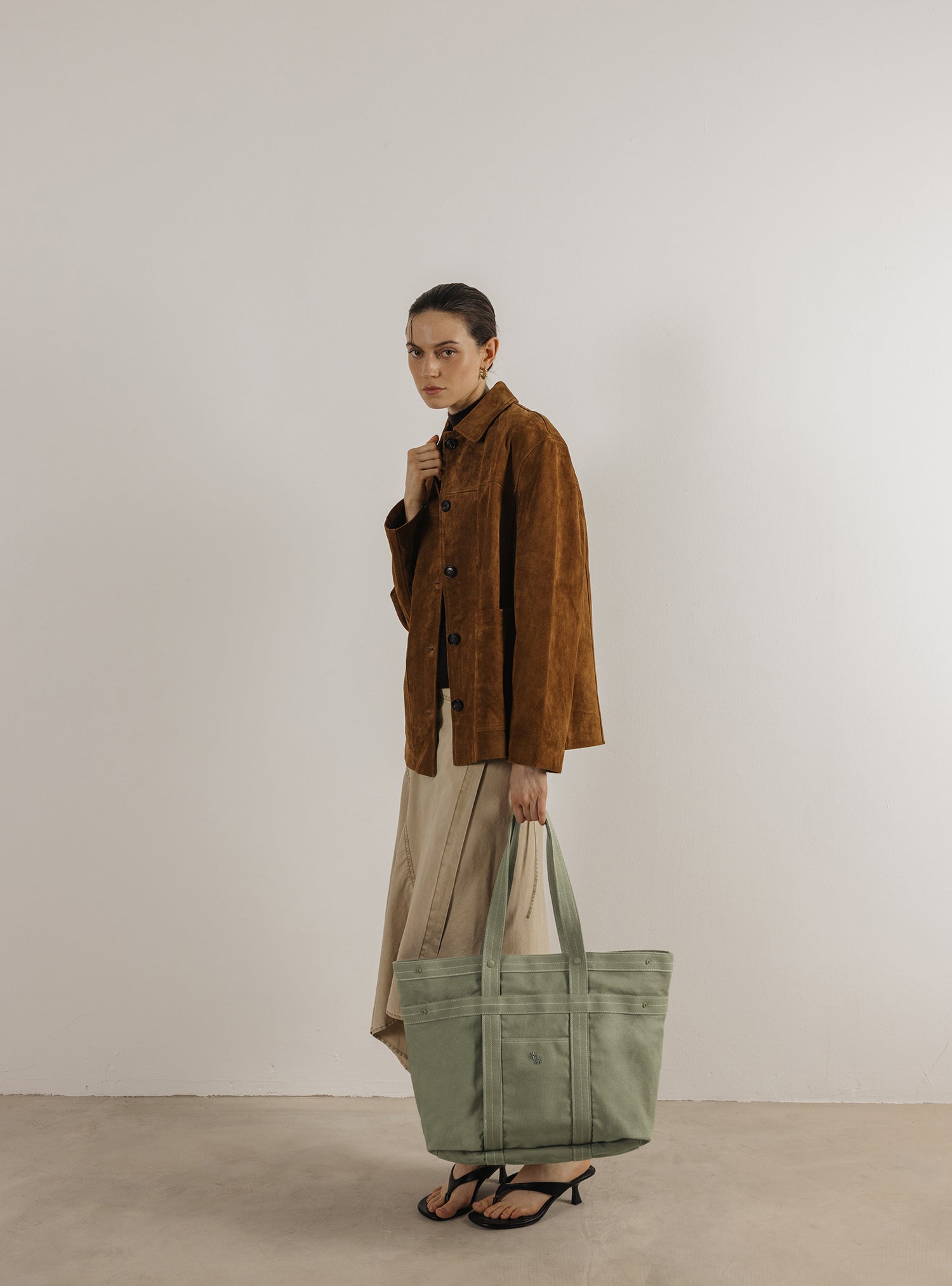 Multi-Way Tote (Canvas Eucalyptus)