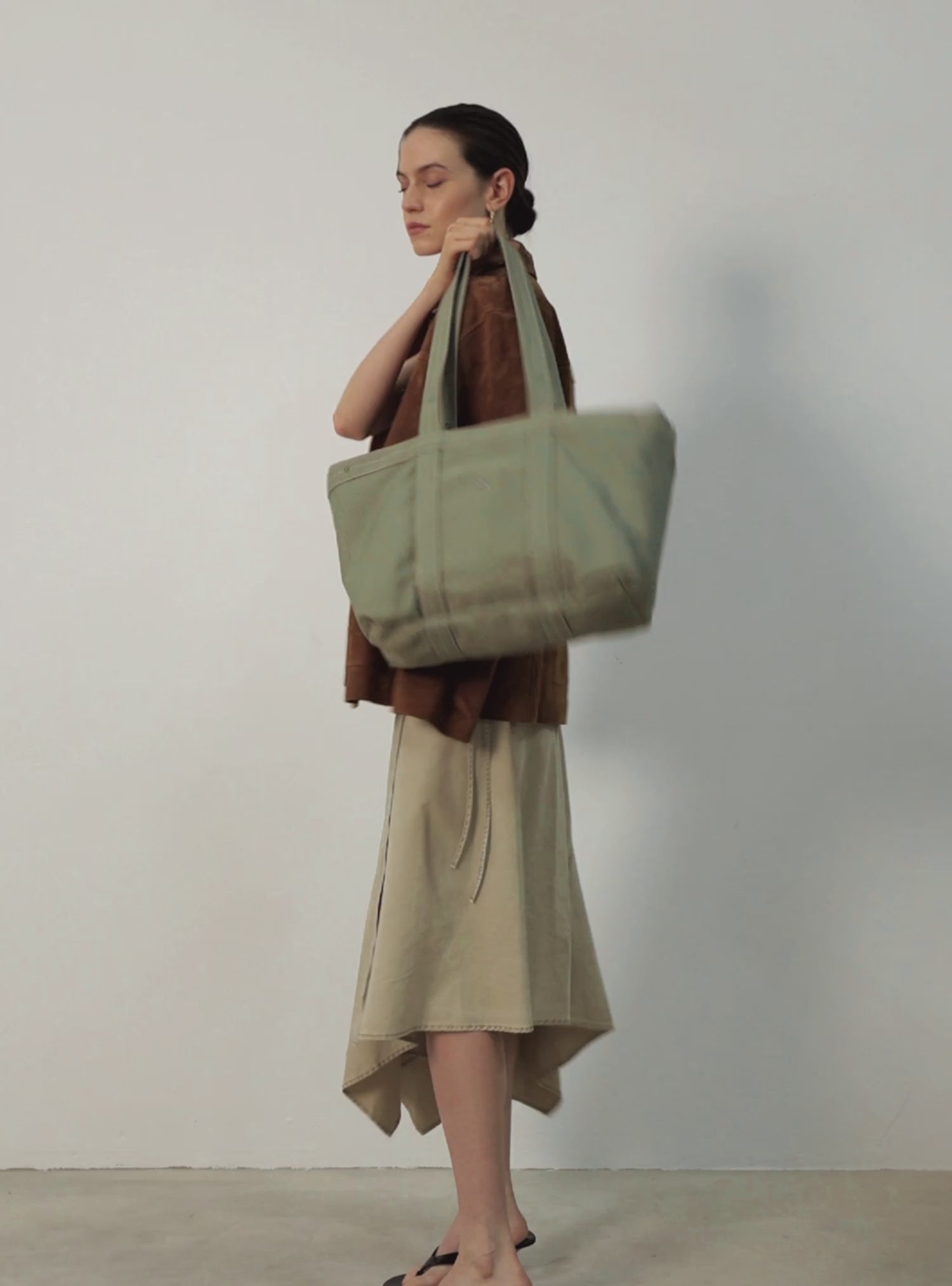 Multi-Way Tote (Canvas Eucalyptus)