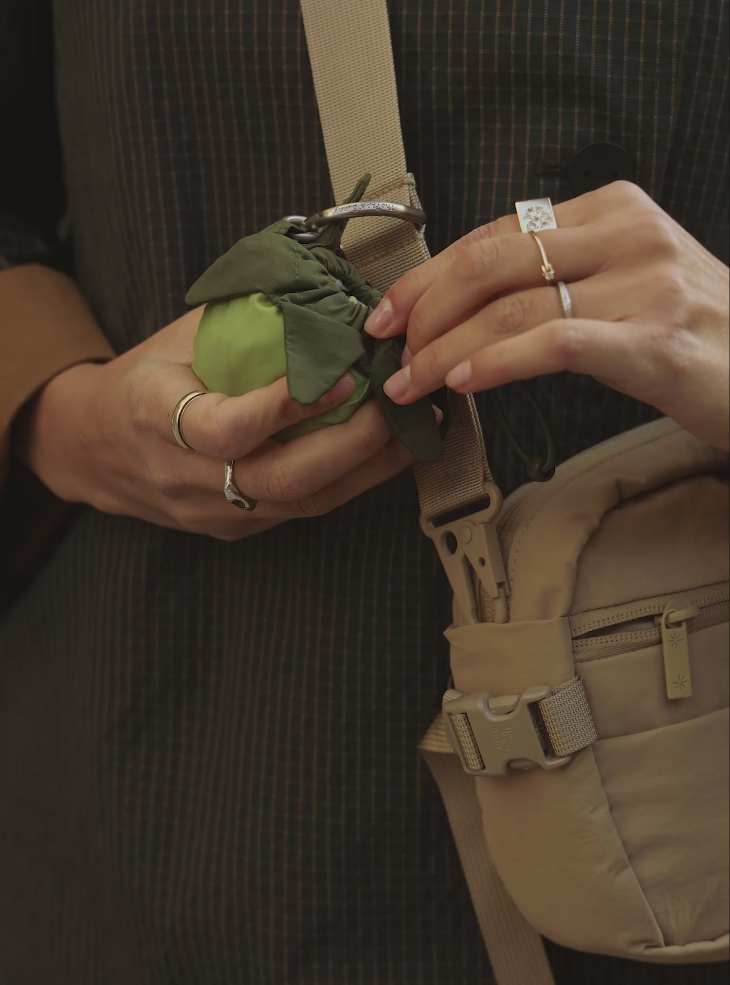 Tomato Reusable Bag Charm (Green)