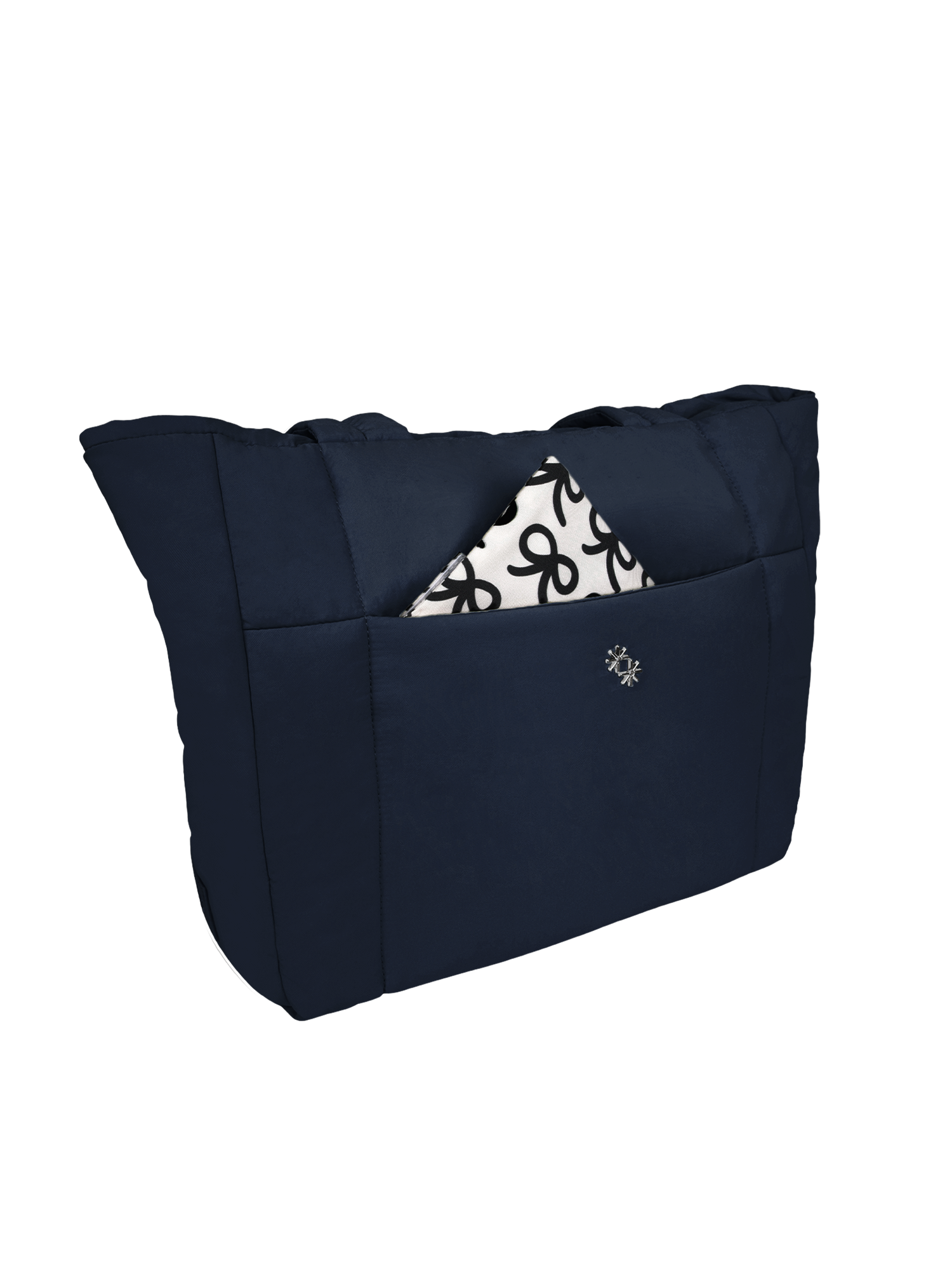 Puffer Shopper (Gloss Navy)